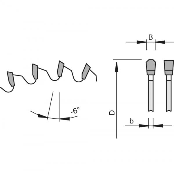 Stehle 58115002  HKS Parat-Kreissägeblatt Zeichnung